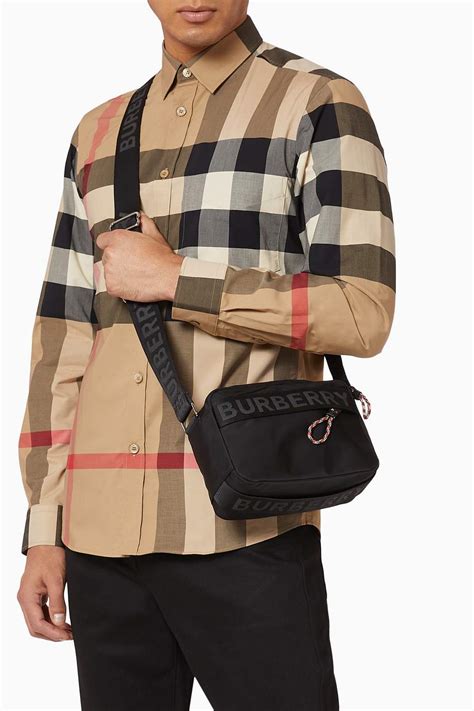 burberry scoulder bag men|crossbody pouch men's.